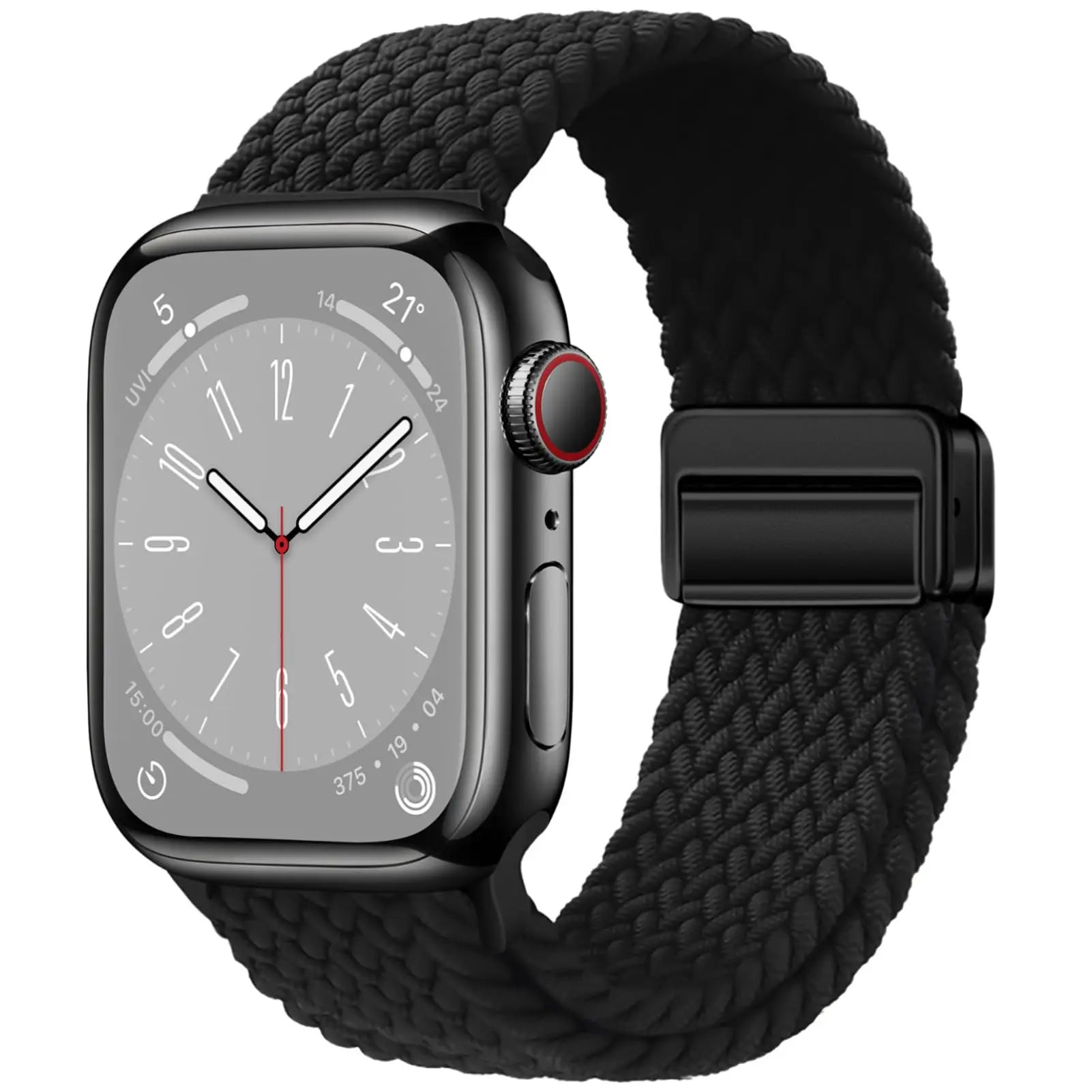 Bracelet Solo Loop Tressé Magnétique pour Apple Watch – Compatible Ultra 2, Series SE/6/7/8/9/10/11