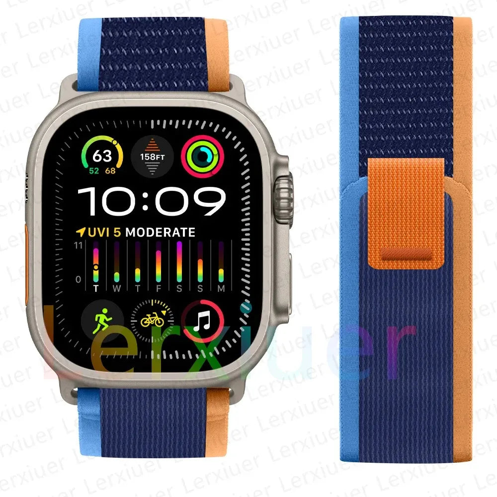 Bracelet à Boucle de Sentier – Compatible Apple Watch Ultra 2 & Series SE/3–11