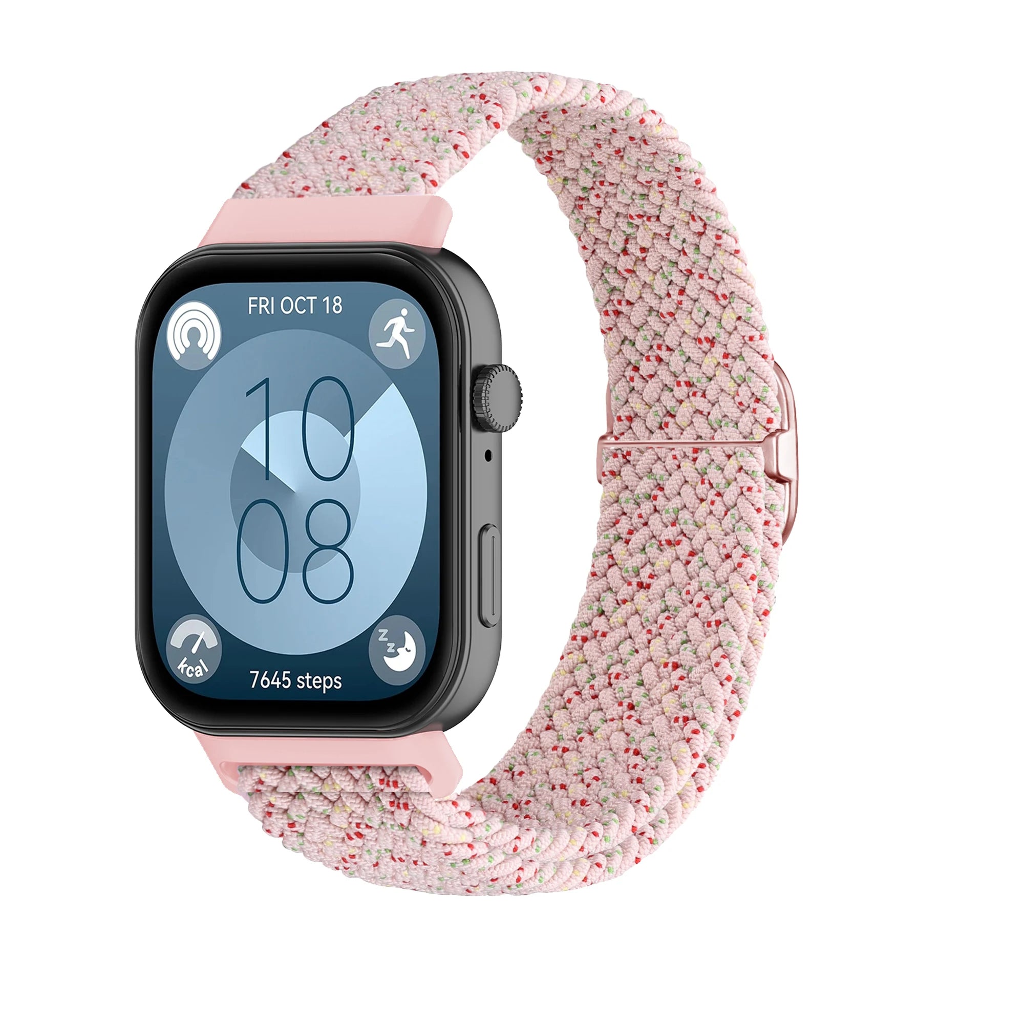 Bracelet Tressé Boucle Solo en Nylon – Compatible Huawei Fit 3 & Fit 4 Pro