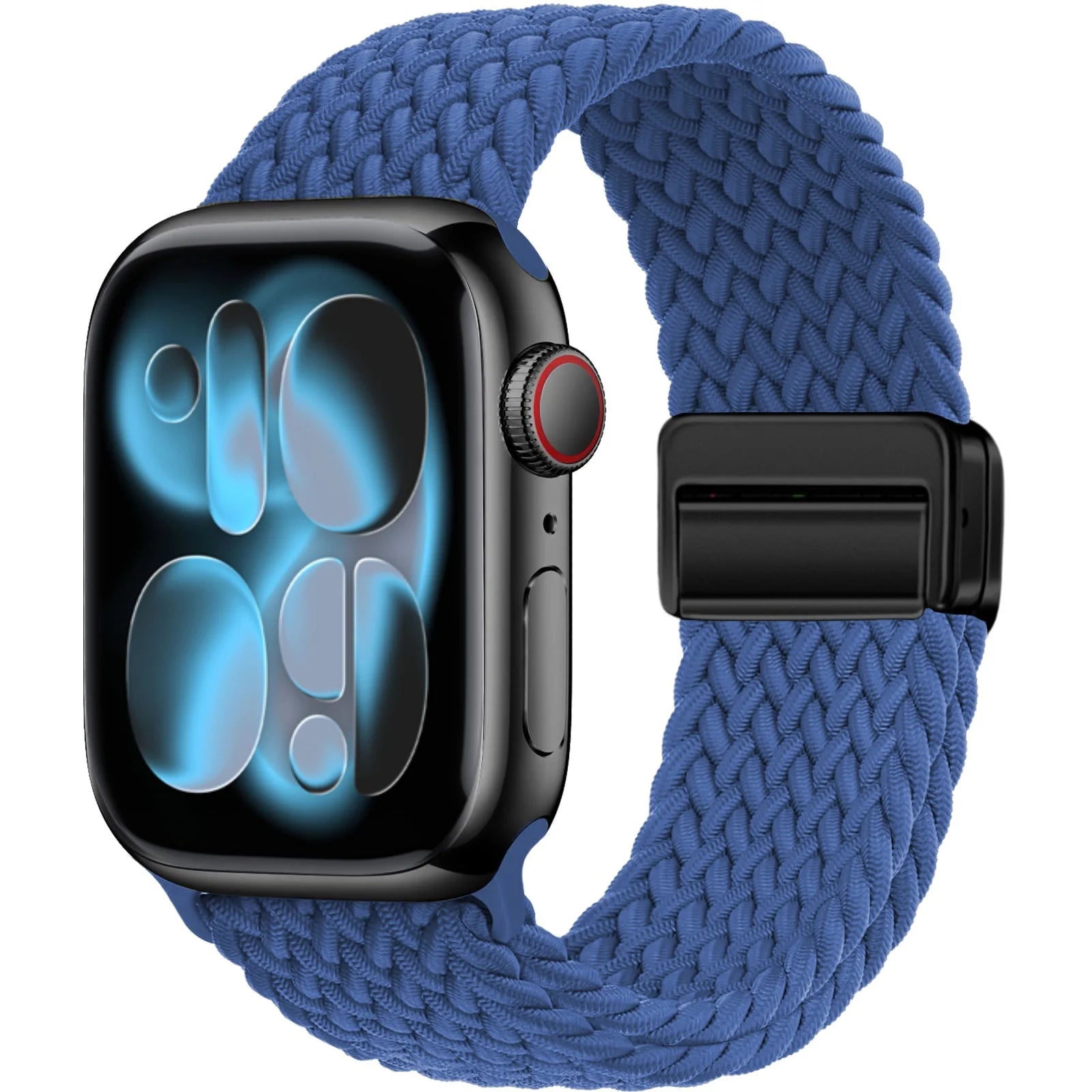 Bracelet Solo Loop Tressé Magnétique pour Apple Watch – Compatible Ultra 2, Series SE/6/7/8/9/10/11