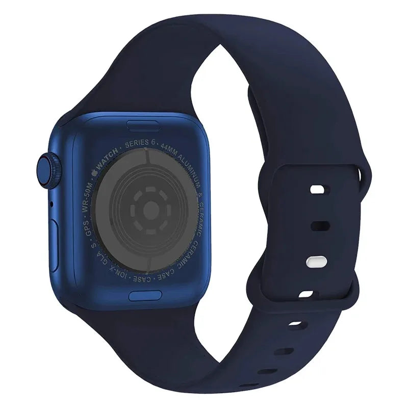 Bracelet en Silicone pour Apple Watch Ultra 2/Series 11/10/9/8/7/6/SE/3