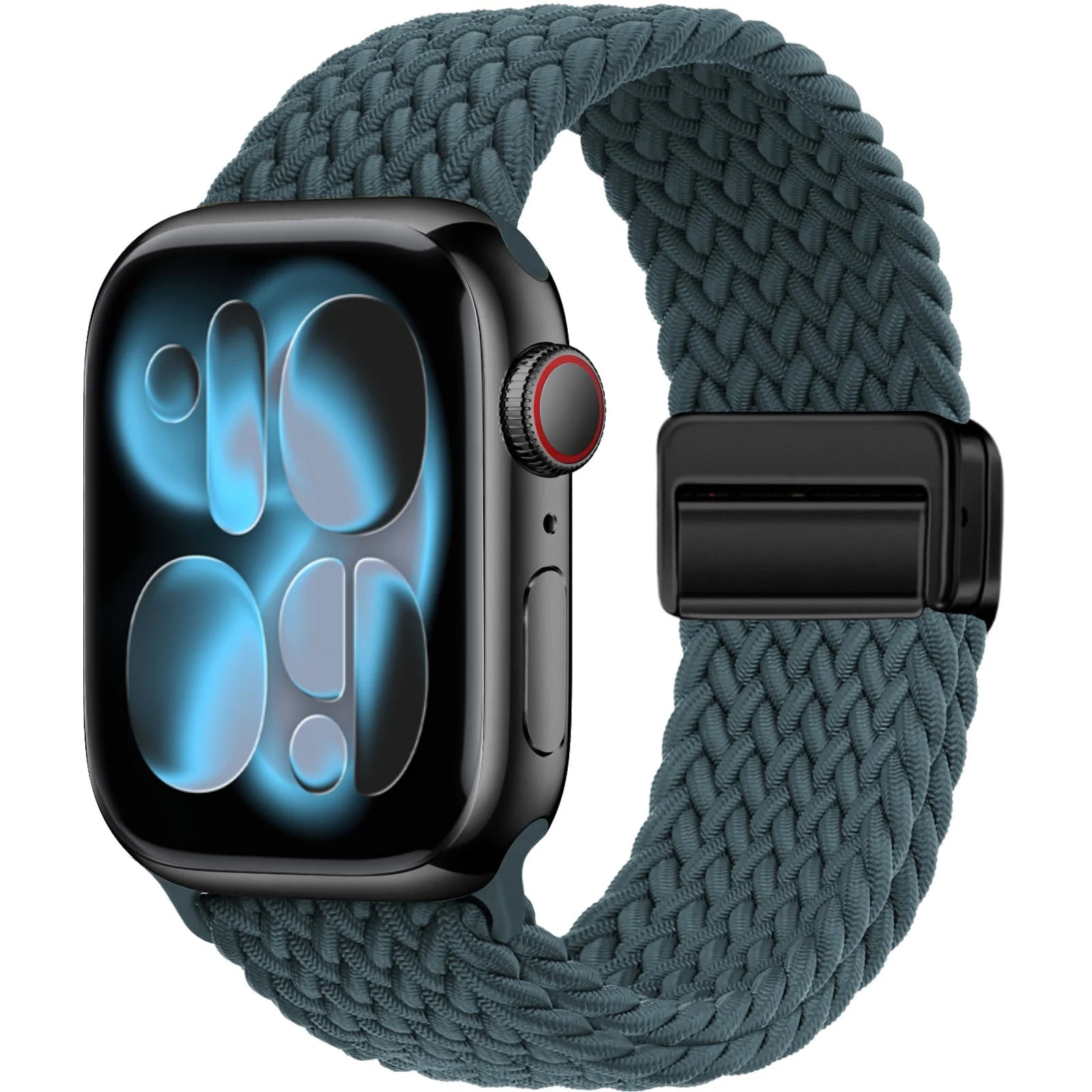 Bracelet Solo Loop Tressé Magnétique pour Apple Watch – Compatible Ultra 2, Series SE/6/7/8/9/10/11