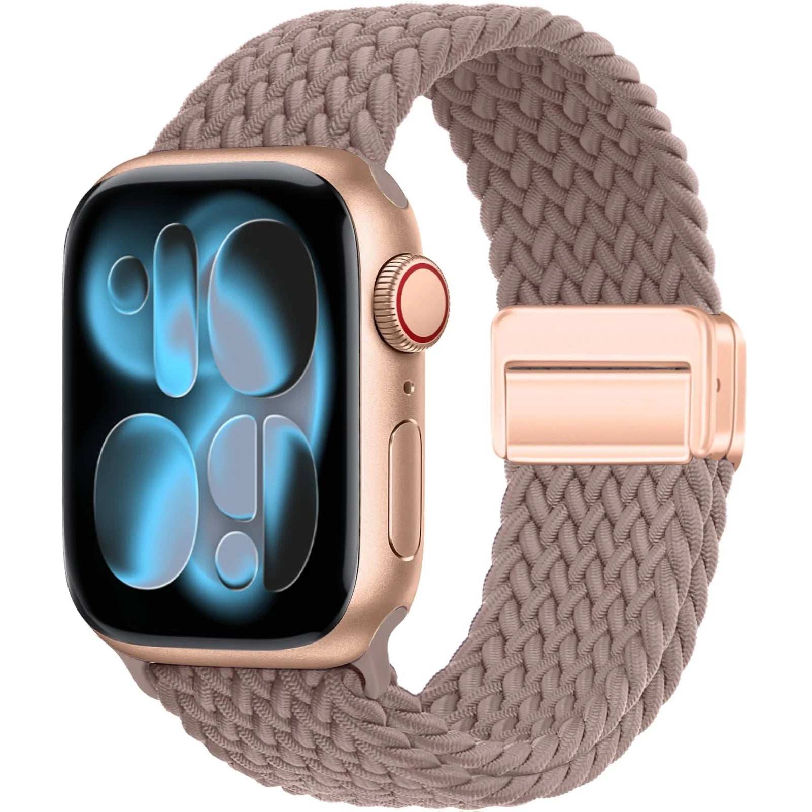 Bracelet Solo Loop Tressé Magnétique pour Apple Watch – Compatible Ultra 2, Series SE/6/7/8/9/10/11