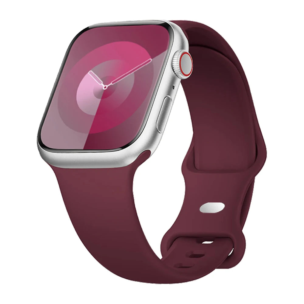 Bracelet en Silicone pour Apple Watch Ultra 2/Series 11/10/9/8/7/6/SE/3