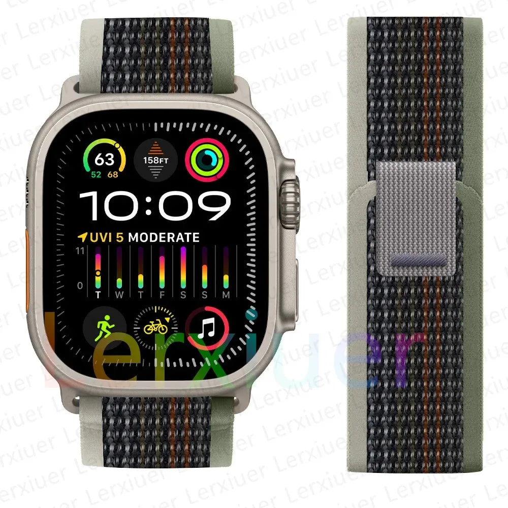 Bracelet à Boucle de Sentier – Compatible Apple Watch Ultra 2 & Series SE/3–11