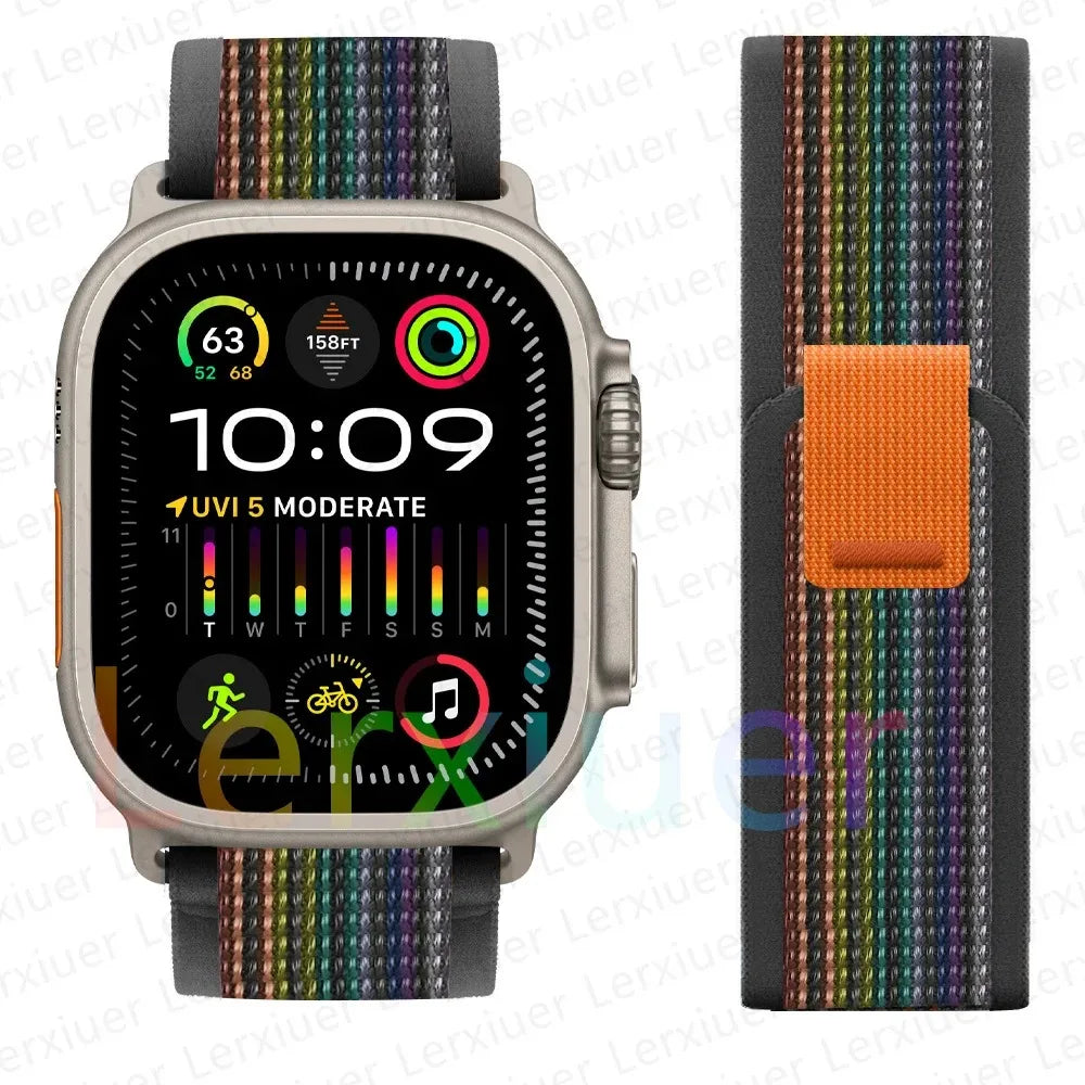 Bracelet à Boucle de Sentier – Compatible Apple Watch Ultra 2 & Series SE/3–11