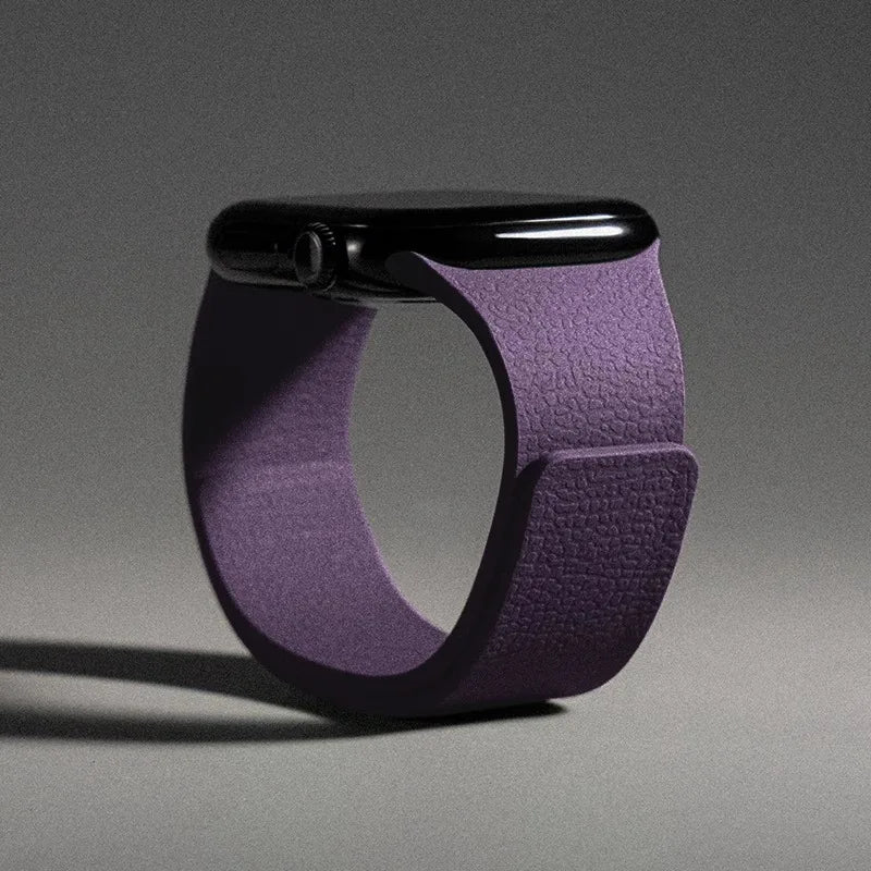 Bracelet magnétique en silicone pour Apple Watch Ultra 2/11/10/SE/9/8/3