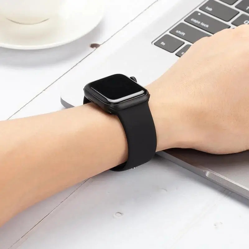 Bracelet en Silicone pour Apple Watch Ultra 2/Series 11/10/9/8/7/6/SE/3