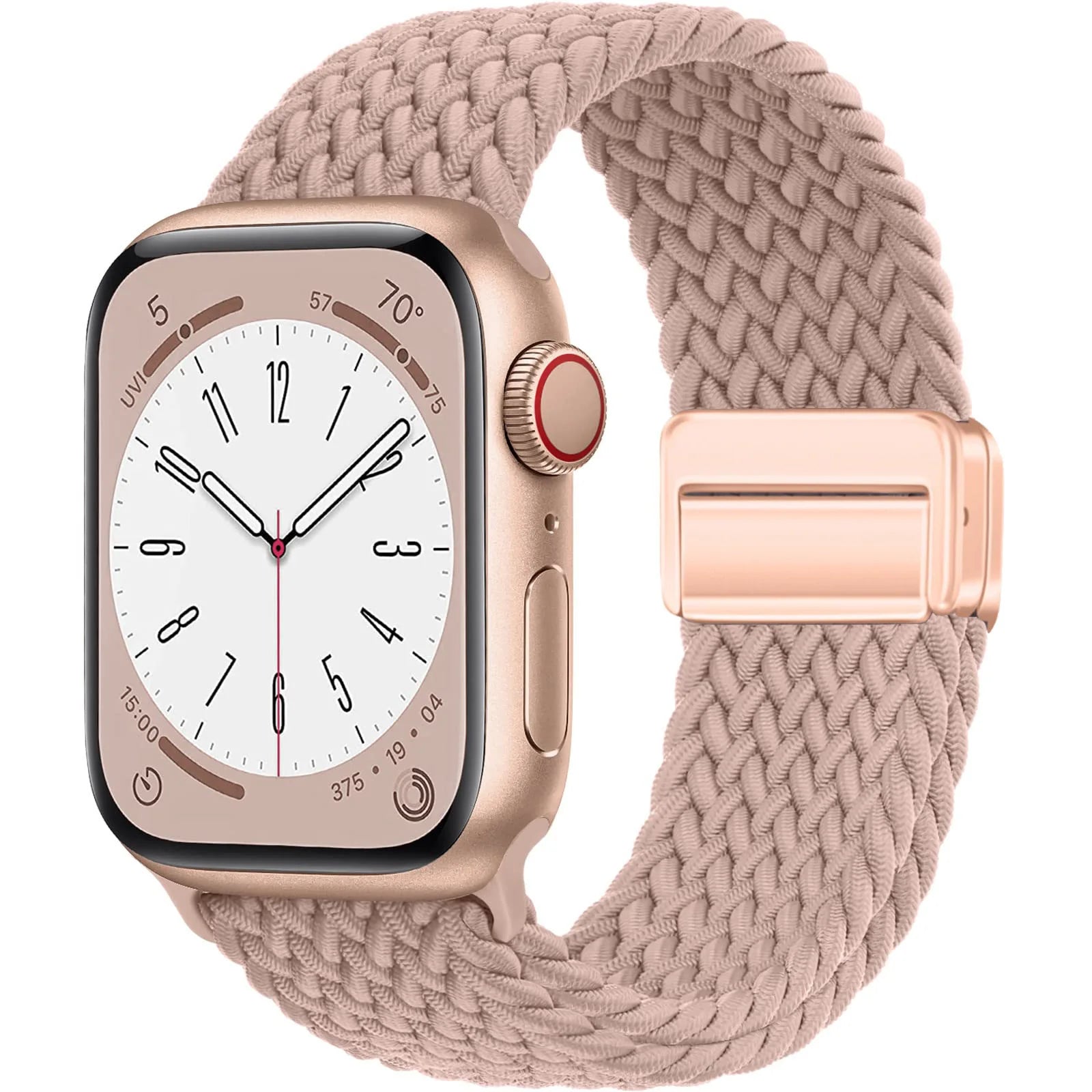 Bracelet Solo Loop Tressé Magnétique pour Apple Watch – Compatible Ultra 2, Series SE/6/7/8/9/10/11
