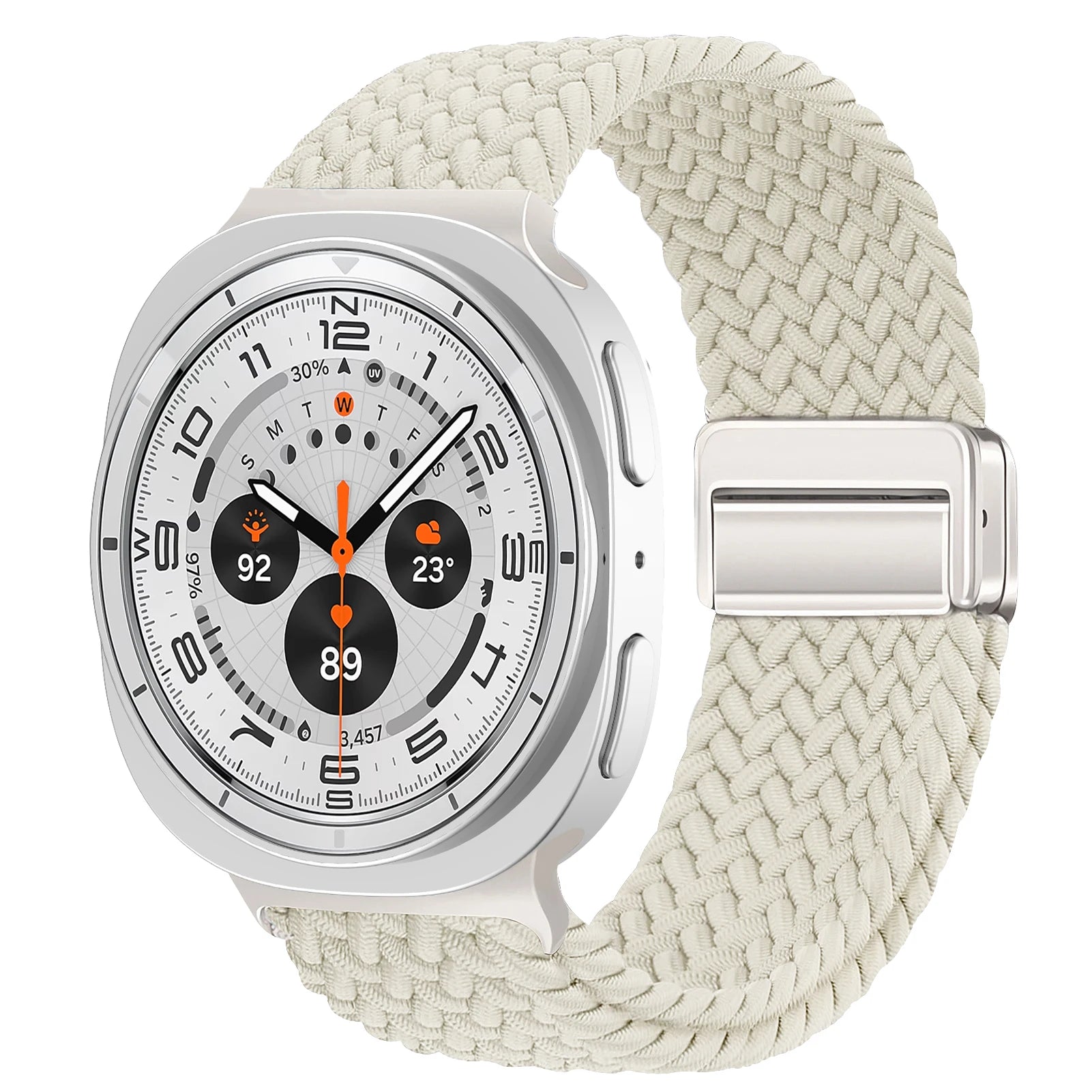 Bracelet Tressé Magnétique en Nylon – Compatible Samsung Galaxy Watch