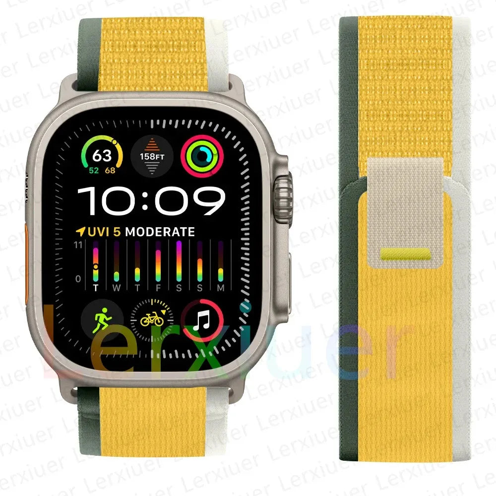 Bracelet à Boucle de Sentier – Compatible Apple Watch Ultra 2 & Series SE/3–11