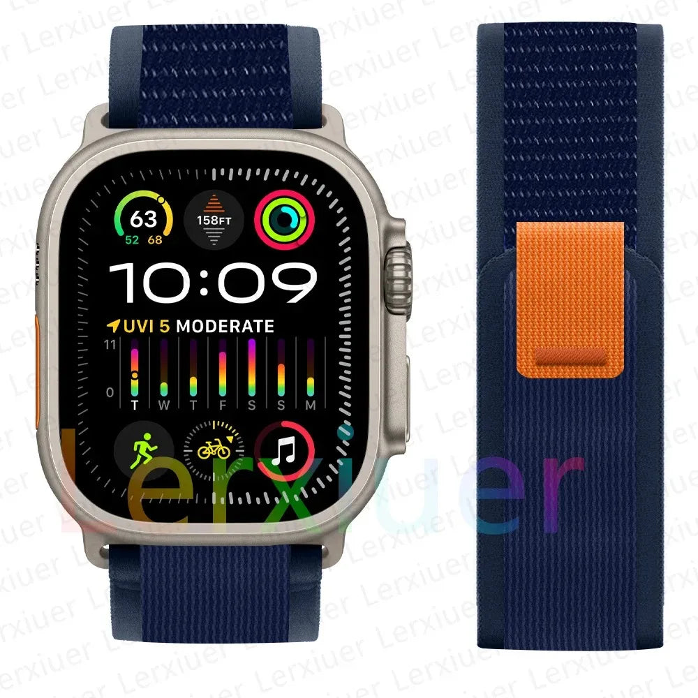 Bracelet à Boucle de Sentier – Compatible Apple Watch Ultra 2 & Series SE/3–11