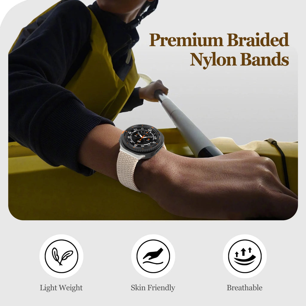Bracelet Tressé Magnétique en Nylon – Compatible Samsung Galaxy Watch