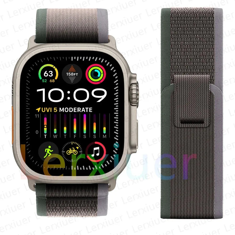 Bracelet à Boucle de Sentier – Compatible Apple Watch Ultra 2 & Series SE/3–11