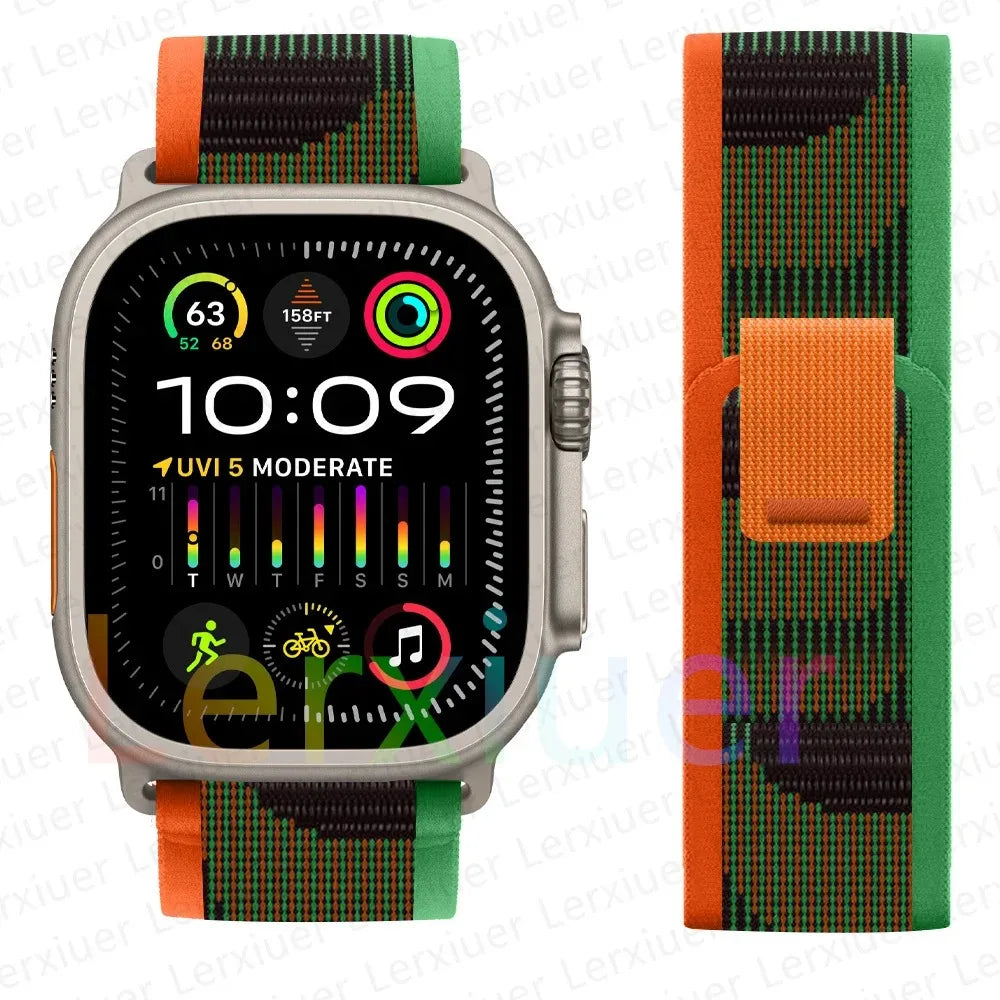 Bracelet à Boucle de Sentier – Compatible Apple Watch Ultra 2 & Series SE/3–11