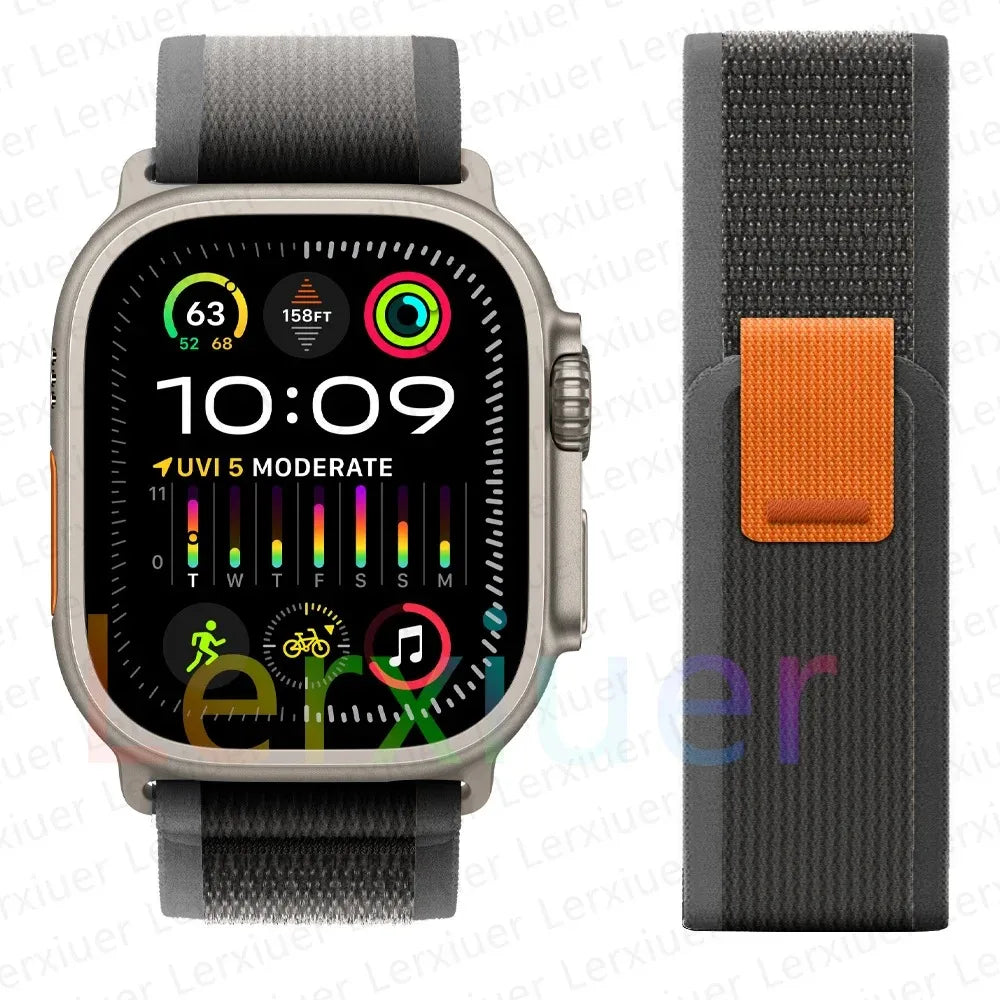 Bracelet à Boucle de Sentier – Compatible Apple Watch Ultra 2 & Series SE/3–11