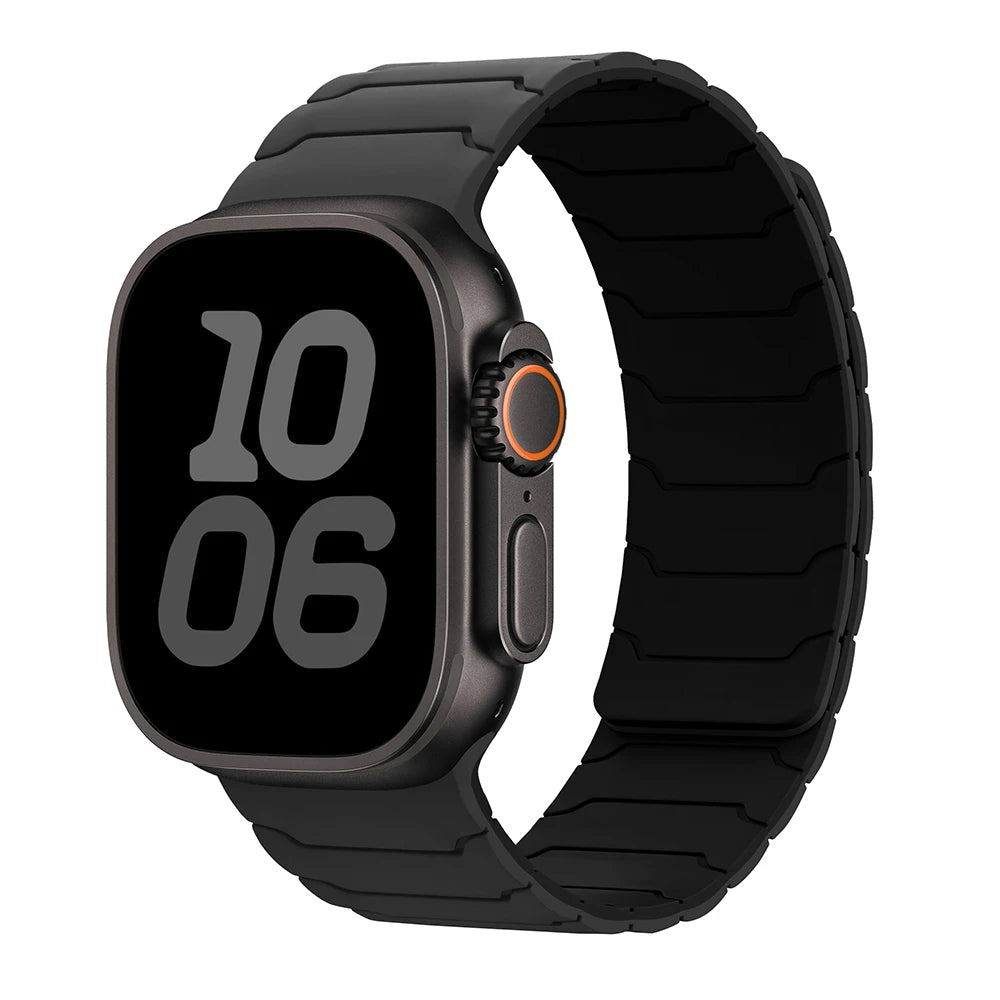 Bracelet Magnétique en Silicone – Compatible Apple Watch Ultra 2 & Series 10/9/8/7/SE