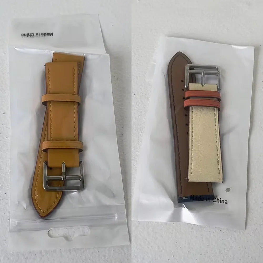 Bracelet en Cuir Exquis pour Samsung Galaxy Watch 8 – Boucle Métal, Compatible