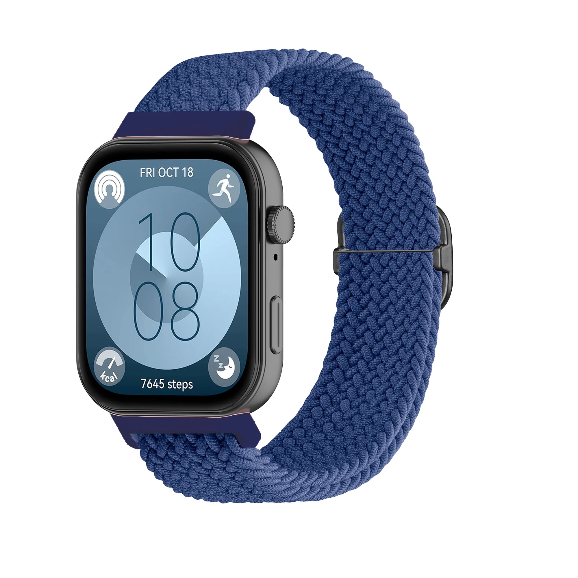 Bracelet Tressé Boucle Solo en Nylon – Compatible Huawei Fit 3 & Fit 4 Pro