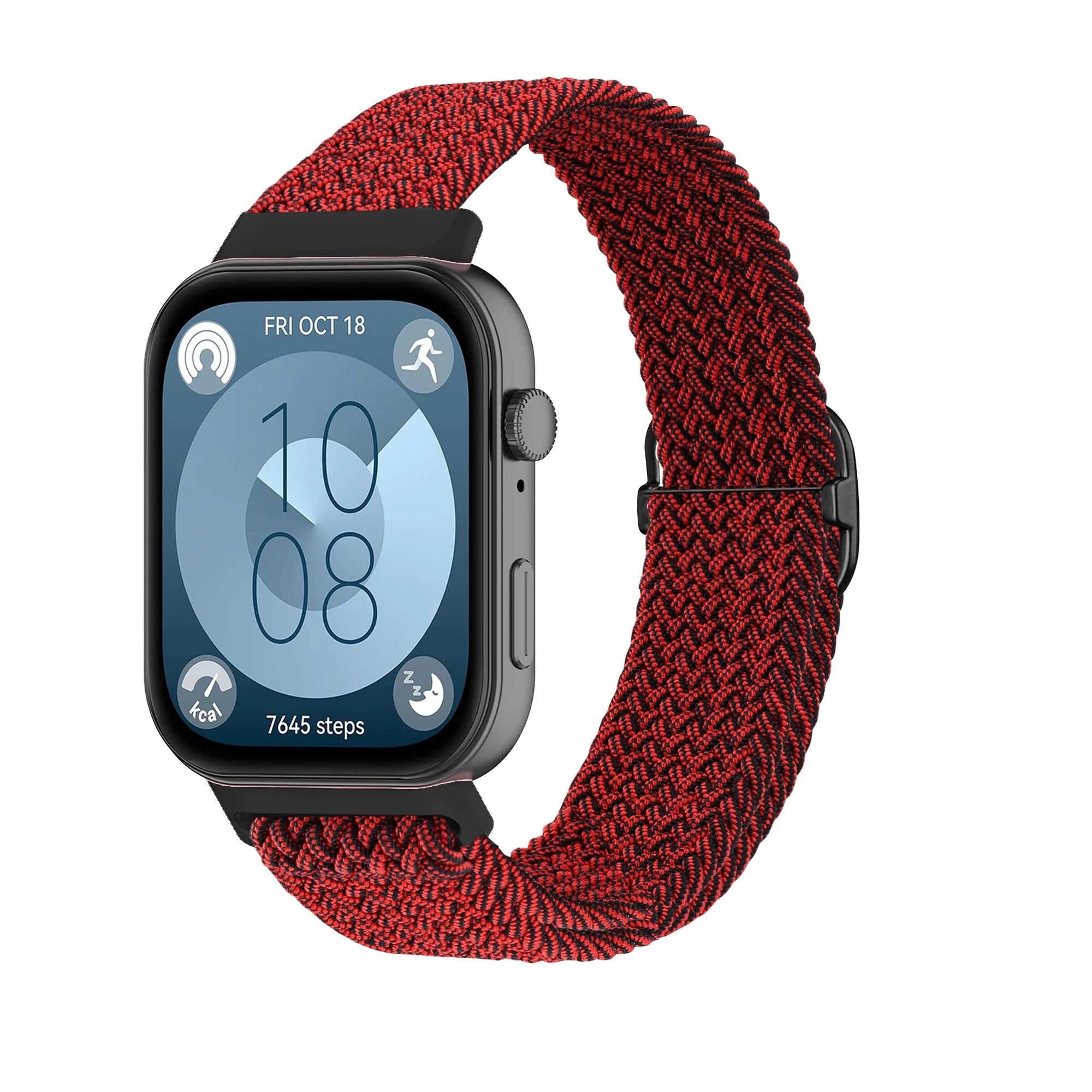 Bracelet Tressé Boucle Solo en Nylon – Compatible Huawei Fit 3 & Fit 4 Pro